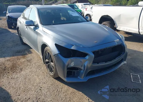 2015 Infiniti Q50 Premium from USA, damaged, VIN JN1BV7AR2FM404390